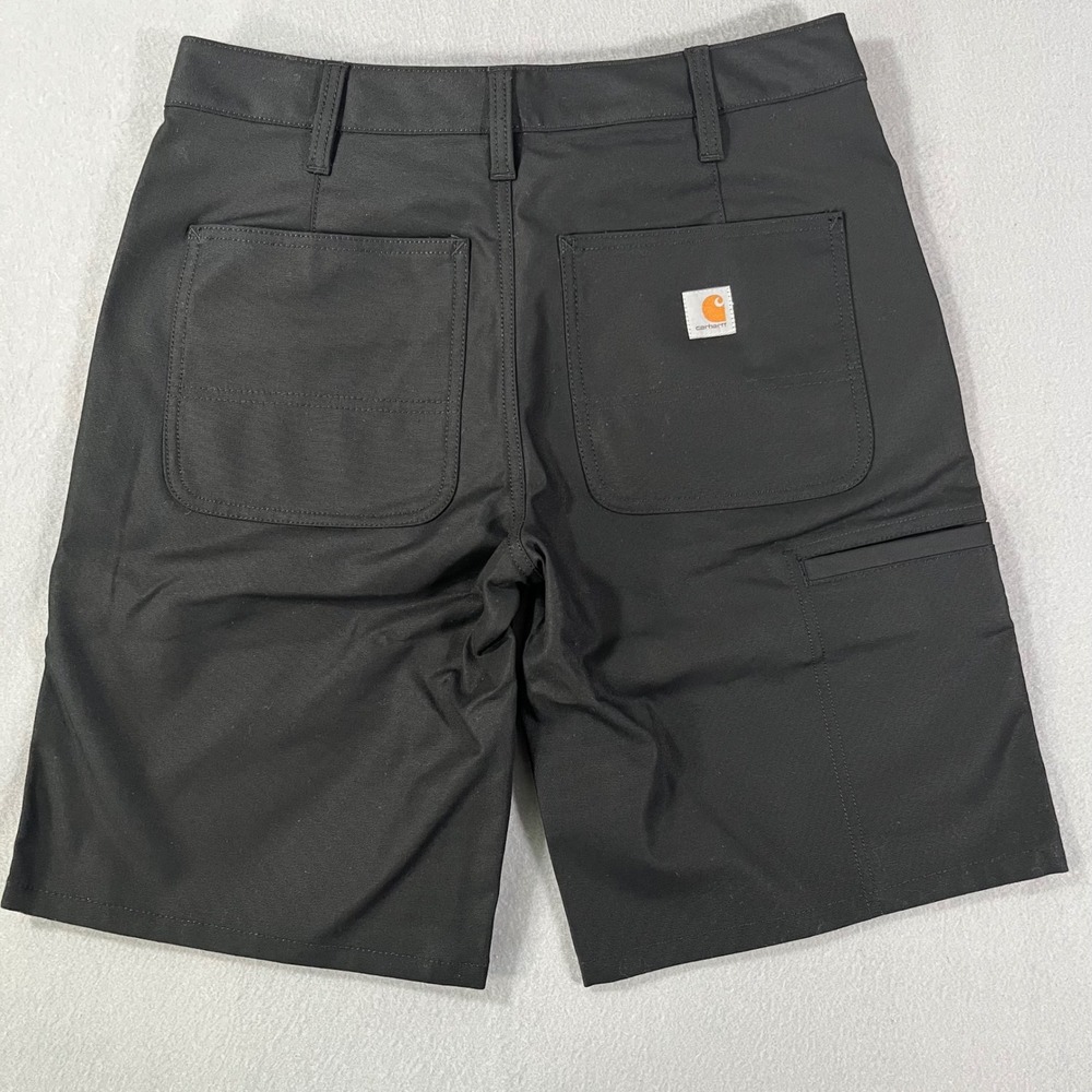 NEW Carhartt Women Black Original Loose rigged flex Fit canvas Workwear Shorts 8 - Picture 6 of 8